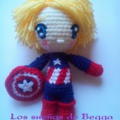 CapitÃ¡n AmÃ©rica amigurumi